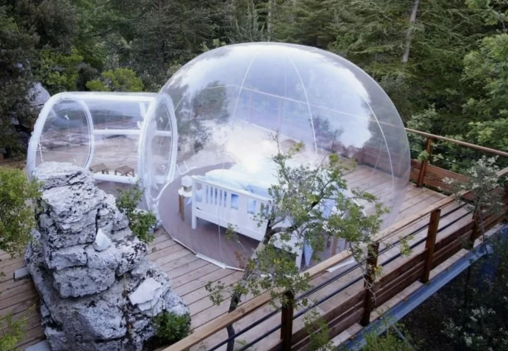 single tunnel bubble tent