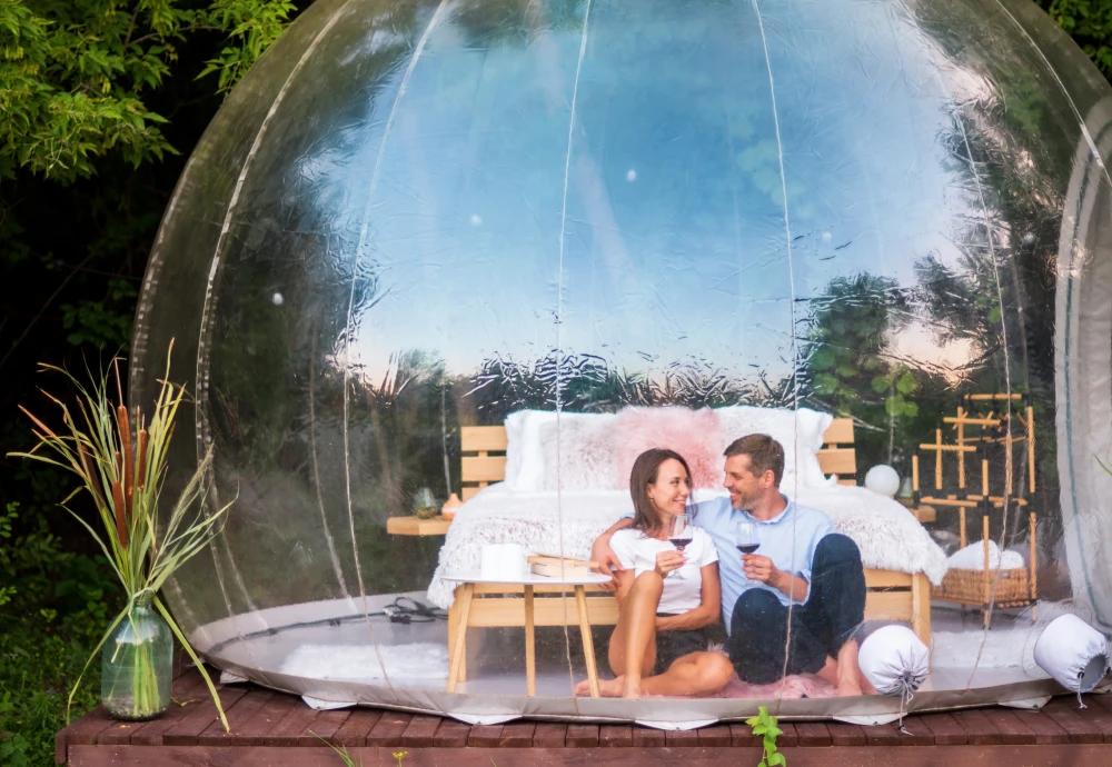 innovative transparent bubble tents